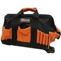 Homak 15in Rolling Tool Bag w/ 22 Pockets and Pull Handle