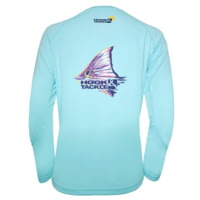 Hook &amp; Tackle Women's Redfish Tail L/S UV Fishing Shirt 09AE5761