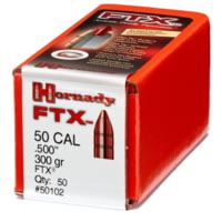 Hornady Rifle Bullets, .50Caliber, .500 S&amp;W Magnum, 300 Grain, FTX Rifle Ammunition