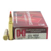 Hornady Superformance .222 Remington 50 Grain V-MAX Centerfire Rifle Ammunition