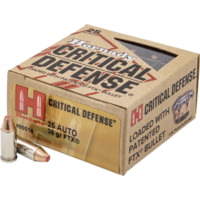 Hornady Critical Defense .25 ACP 35 Grain Flex Tip eXpanding Centerfire Pistol Ammunition