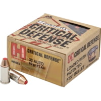 Hornady Critical Defense .32 ACP 60 Grain Flex Tip eXpanding Centerfire Pistol Ammunition