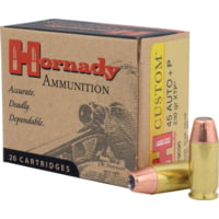 Hornady Custom .45 ACP +P 230 Grain eXtreme Terminal Performance Centerfire Pistol Ammunition