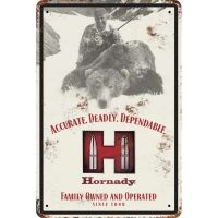 Hornady H Tin Sign