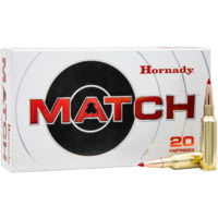 Hornady Match .223 Remington 73 Grain Extremely Low Drag Match Centerfire Rifle Ammunition