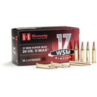 Hornady Varmint Express Rimfire .17 Winchester Super Magnum 20 Grain V-MAX Rimfire Ammunition