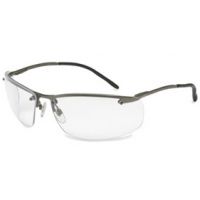 Howard Leight Slate Series Safety Glasses w/ Metal Frame and Anti-Fog Clear Lenses