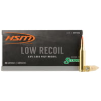 HSM Ammunition Low Recoil .243 Winchester 85 Grain Spitzer Brass Cased Rifle Ammunition