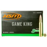 HSM Ammunition Game King .300 Remington Ultra Magnum 200 Grain Spitzer Boat Tail Brass Cased Rifle Ammunition