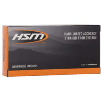 HSM Ammunition .45-70 Government 405 Grain Round Nose Flat Point Brass Cased Rifle Ammunition