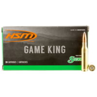 HSM Ammunition Game King 7mm-08 Remington 160 Grain Spitzer Boat Tail Brass Cased Rifle Ammunition