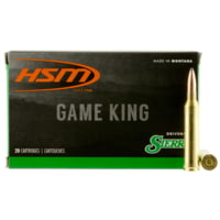 HSM Ammunition Game King 7mm Remington Magnum 140 Grain Spitzer Boat Tail Brass Cased Rifle Ammunition