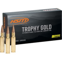 HSM Ammunition Trophy Gold 6.5mm Creedmoor 140 Grain Jacketed Hollow Point Brass Cased Centerfire Rifle Ammunition
