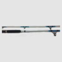 HT Enterprises HT Ol'Whiskers Big Blue Pro Glow Catfish Rod, 2 Piece, Medium-Heavy Spining Guides