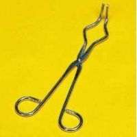 Humboldt Manufacturing Double Bend Crucible Tongs H-23385 Nickel Chrome, Electropolished