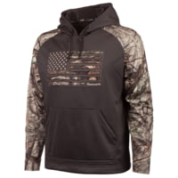 Huntworth Performance Fleece Hoodie Horizontal Camo Flag - Mens