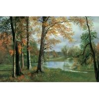 iCanvas A Quiet Pond by Albert Bierstadt - Canvas Print
