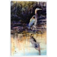iCanvas Heron by Dean Crouser Canvas Print