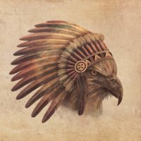 iCanvas Eagle Chief #2 by Terry Fan Canvas Print