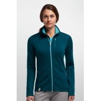 Icebreaker Cascade Long Sleeve Zip Jacket - Women's-Small-Stripe Glacier