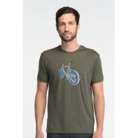 Icebreaker Tech T Lite Short Sleeve Logbike Clearance - Men's-Cargo-Medium
