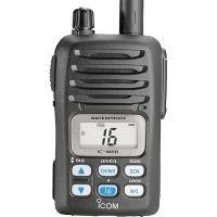 Icom VHF-HH, 5/3/1W, 15hr Batt, w/ Land Mob.