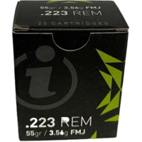 Igman .223 Remington 55 grain Full Metal Jacket (FMJ) Brass Centerfire Rifle Ammunition