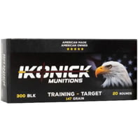 Ikonick Usa 300 Blackout 147gr Fmjbt 20rd 25bx/cs