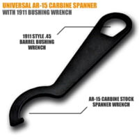 Infinite Product Solutions AR-15 Carbine Spanner w/1911 Bushing Wrench