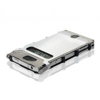 iNoxCase 360 Phone Case - Stainless Steel iPhone 4 Case w/ Flip Cover