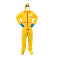 International Enviroguard ChemSplash 1 Coverall with Hood, Boot, 6 Pack