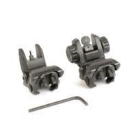 JE Machine Tech Spring Loaded Flip-Up Top Mounted Deployable Front and Rear Sight