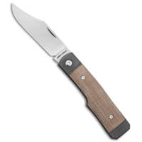 Jack Wolf Knives Sharpshooter Jack Slip Joint Knife Natural Micarta 3 Satin 1371513D