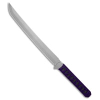 Hoback Knives Jake Hoback Knives Kwaichete Fixed Blade Knife Purple Cord/Stingray 12SW E56EDD9C