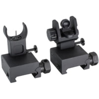 JE Machine Tech Front and Rear Folding Back Up Battle Sights-Aluminum