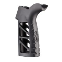 JL Billet AR Raw Aluminum Grip Slash Cut, Skeletonized