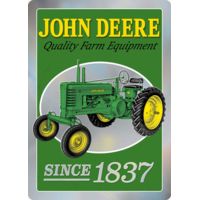 John Deere Open Road Brands Die Cut Tin Sign Jd W/prismatic Knock Out<