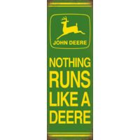John Deere Open Road Brands Emb Tin Sign Nothing Runs Like A Deer Jd&lt;