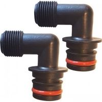Johnson Pump KlickTite Port Conn, 90deg 1/2inBSP, 3/4in