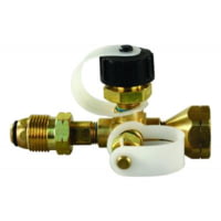 JR Products 07-30135 Propane Branch Tee Male 1in 20 Cylinder Thread x Female Pol x 1/4" Female