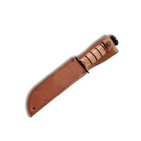 KA-BAR Plain Brown Full Size Leather Knife Sheath