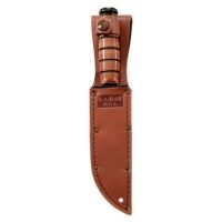 KA-BAR Brown Short Leather USA Knife Sheath