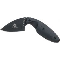 KA-BAR Knives TDI Law Enforcement Straight Edge Knife w/ Hard Sheath, Black, Clampack