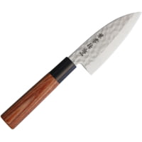 Kanetsune Ko-Deba Fixed Blade Knife, 8.5in, Plywood handle , DSR-1K6 HC stainless blade Kitchen Knife