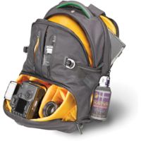 Kata Bags DR-467; Digital Rucksack - Black with Green Accents KT-DR-467-BG