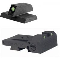 Kensight Bomar BMCS Adjustable Target Beveled Flat Base Tritium Pistol Night Sight Set