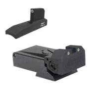 Kensight Ruger MKII, MKIII &amp; MKIV Adjustable Target Rear Tritium Night Sight Set w/Beveled Blade