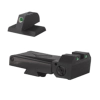 Kensight Adjustable Beveled Flat Base Tritium Pistol Night Sight Set
