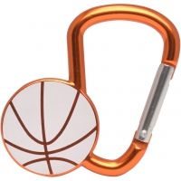 KeyGear Sporty Carabiner, Basketball, 50-KEY0233-08