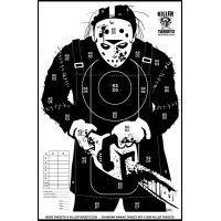 Killer Targets Homicidal Killer in Hockey Mask with Chainsaw Target